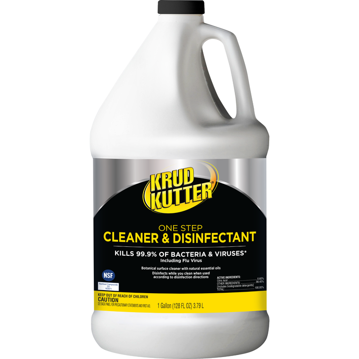 Krud Kutter Pro One Step Cleaner and Disinfectant bottle on white background