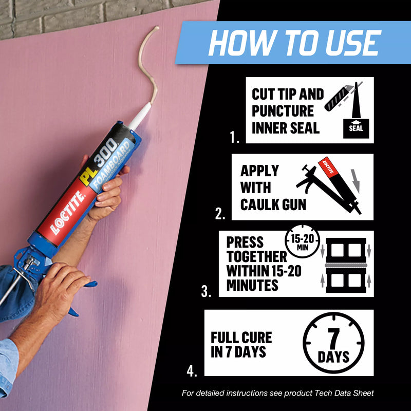 Loctite PL 300 Foamboard Construction Adhesive