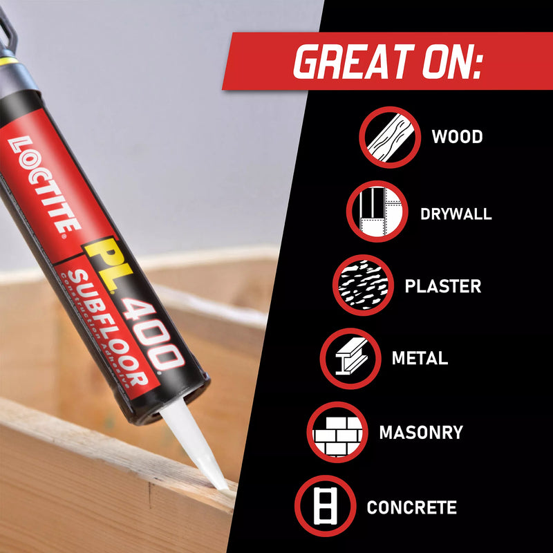 Loctite PL 400 Heavy-Duty Subfloor Adhesive