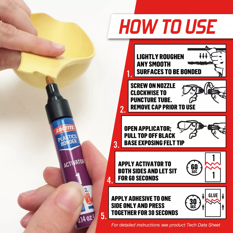 Loctite Super Glue Plastics Bonding System