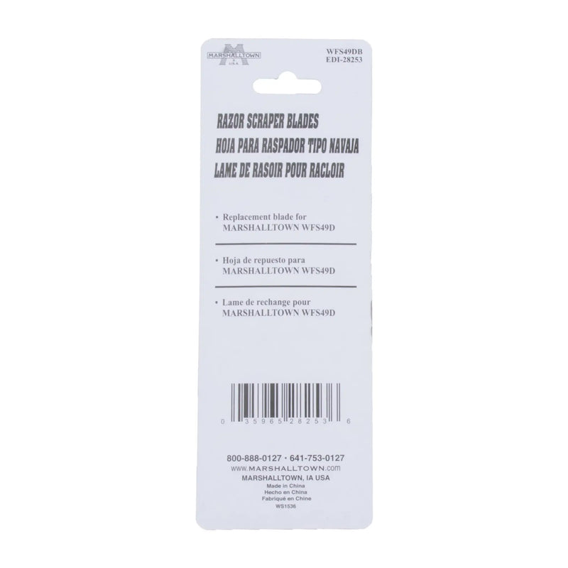 MARSHALLTOWN Razor Scraper Replacement Blades