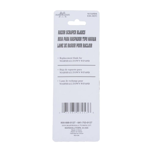 MARSHALLTOWN Razor Scraper Replacement Blades