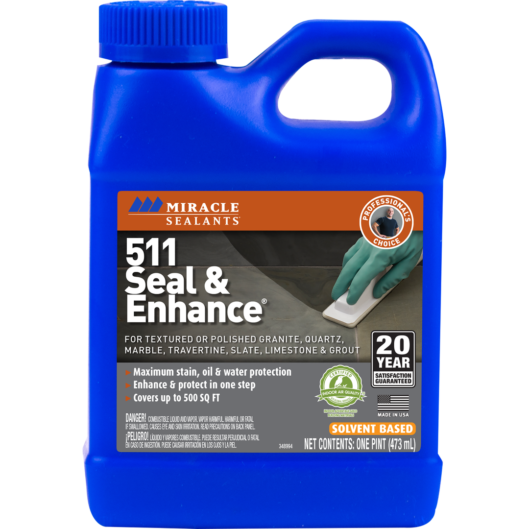 Miracle Sealants 511 Seal & Enhance - Enhances and seals natural stone and tile surfaces