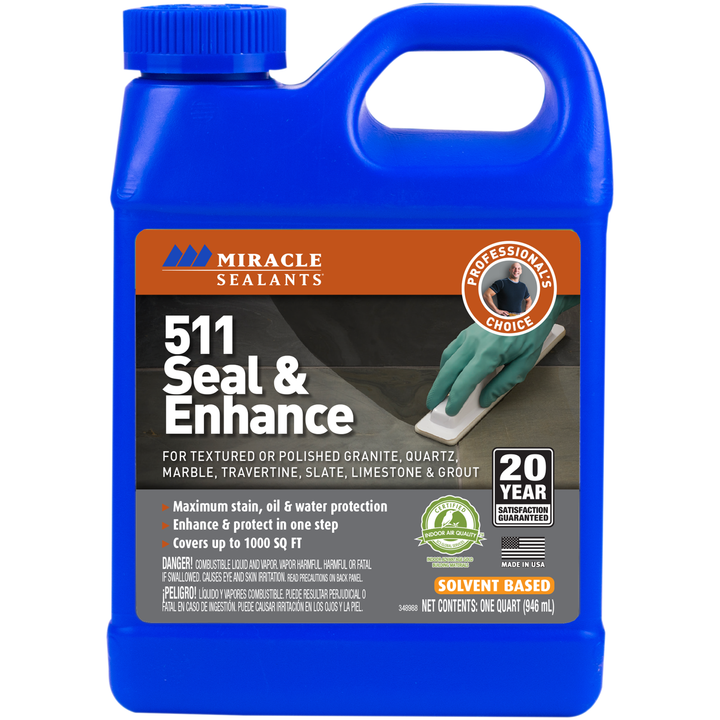 Miracle Sealants 511 Seal & Enhance - Enhances and seals natural stone and tile surfaces