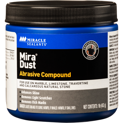 Miracle Sealants Mira Dust 1 Pound - High-Quality Tile Grout Powder