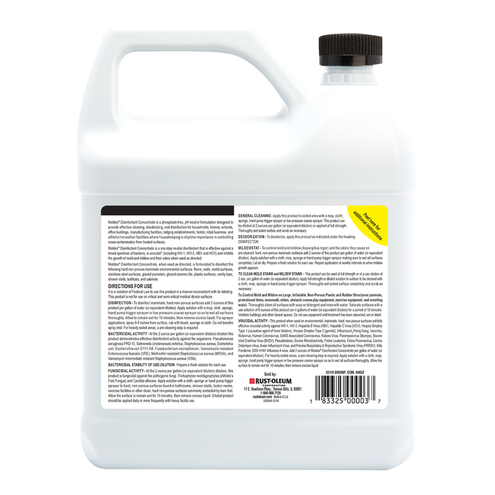 Moldex Disinfectant Concentrate 64oz bottle
