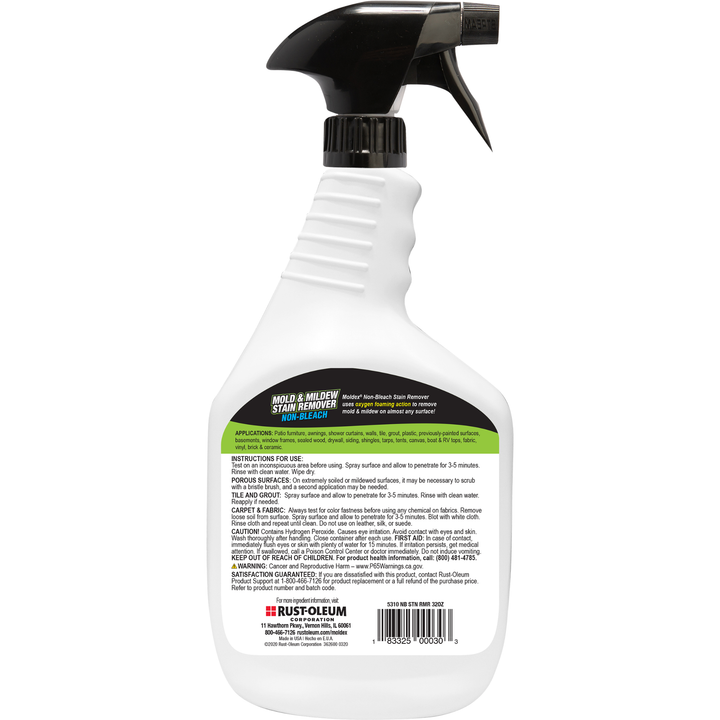 Moldex Non-Bleach Mold & Mildew Stain Remover, 32oz bottle