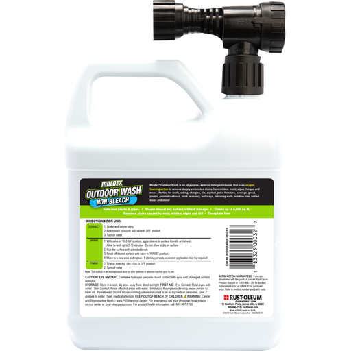 Moldex Non-Bleach Outdoor Wash, 56oz Hose End