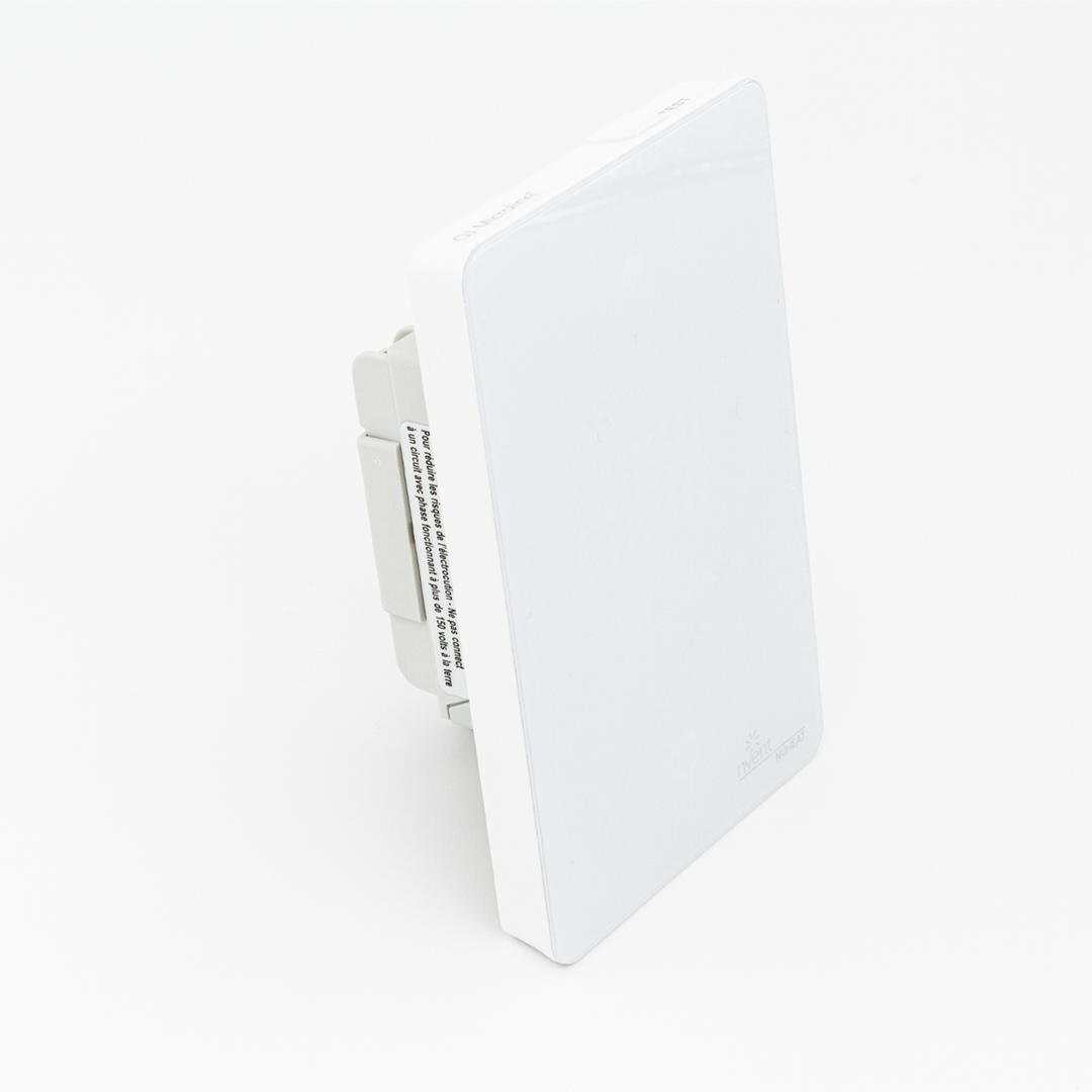 Nuheat Conductor Smart Electric Floor Heating Thermostat Screen, Left View