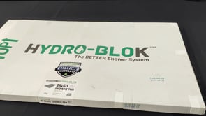 Hydro-Blok 36" x 60" Classic Shower Pan with Center Stainless Steel Drain