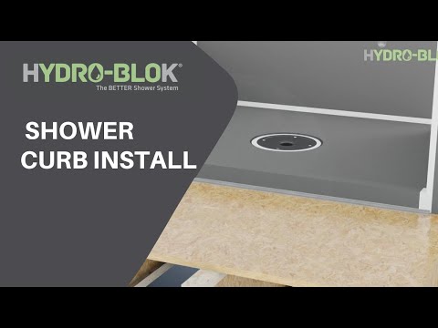 Hydro-Blok Standard 3.5" x 4" x 60" Shower Curb