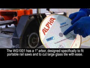 Alpha Professional Tools Vetro Wet Cutting Blade for Glass Info Video