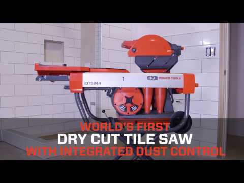 iQ Power Tools iQTS244 10" Dry Cut Tile Saw with Integrated Dust Containment