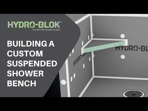 Hydro-Blok 17" x 17" x 24" Medium Suspended Bench