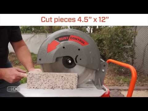 iQ Power Tools iQ360XT 14" Masonry Saw With integrated Dust Control System