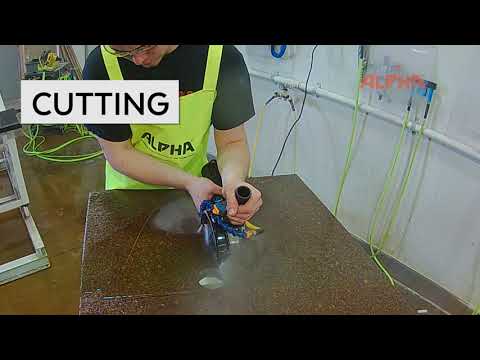 Alpha Professional Tools Wet Blade Cutting Kit for Converting Dry Grinders Info Video