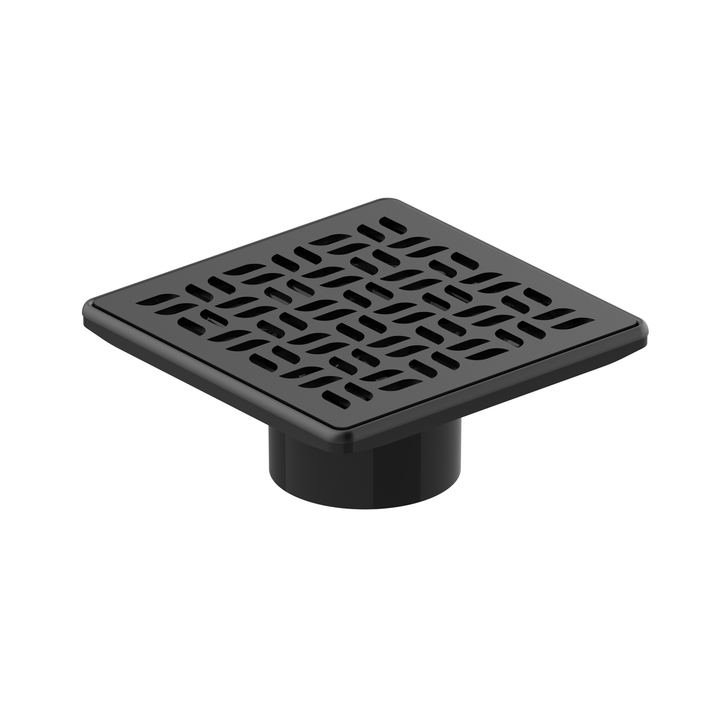 Image of Guru Evo Lite 4-1/2" Spiga Drain & Strainer in Black finish.