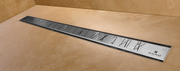 Guru Evolux 24" Linear Zen Brush Drain & Strainer in Stainless Steel for Modern Shower Waterproofing and Drainage Solutions