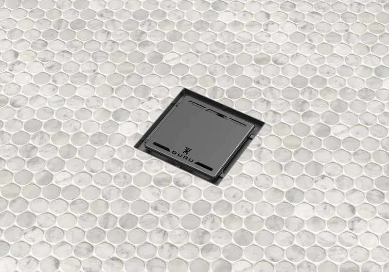 GURU Evolux 4-1/2" Stainless Steel Lisa Drain Cover & Strainer