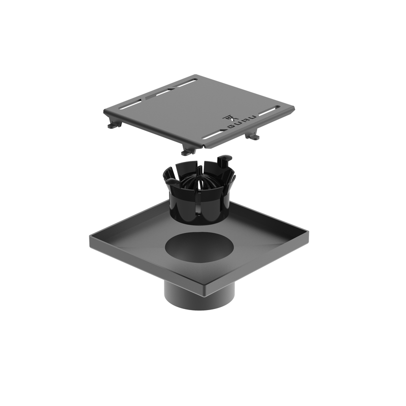 GURU Evolux 4-1/2" Stainless Steel Lisa Drain Cover & Strainer