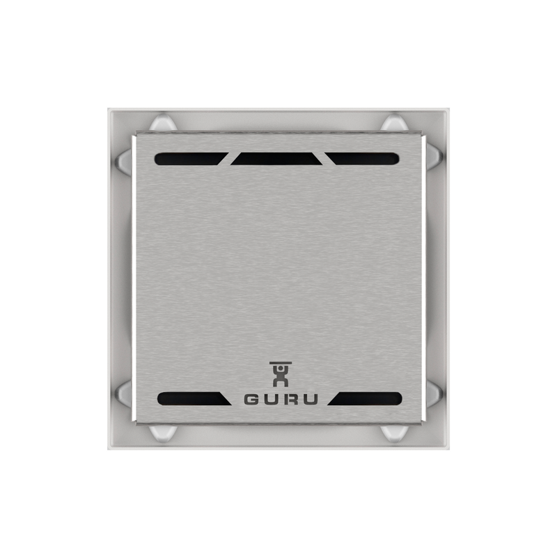 GURU Evolux 4-1/2" Stainless Steel Lisa Drain Cover & Strainer