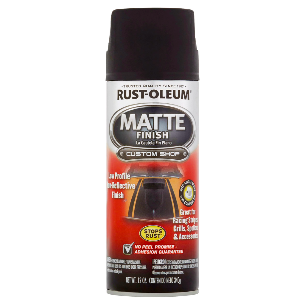 Rust-Oleum Automotive Matte Finish Spray Paint, Black | 12oz