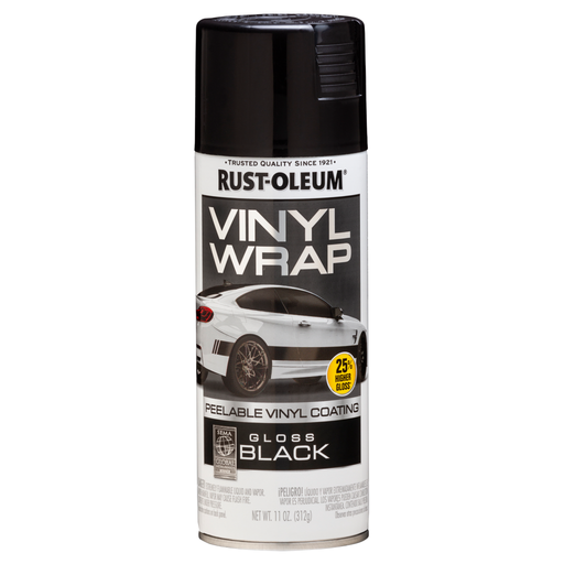Image of Rust-Oleum Automotive Vinyl Wrap in its packaging, featuring a sleek and durable vinyl film designed for automotive customization and protection.
