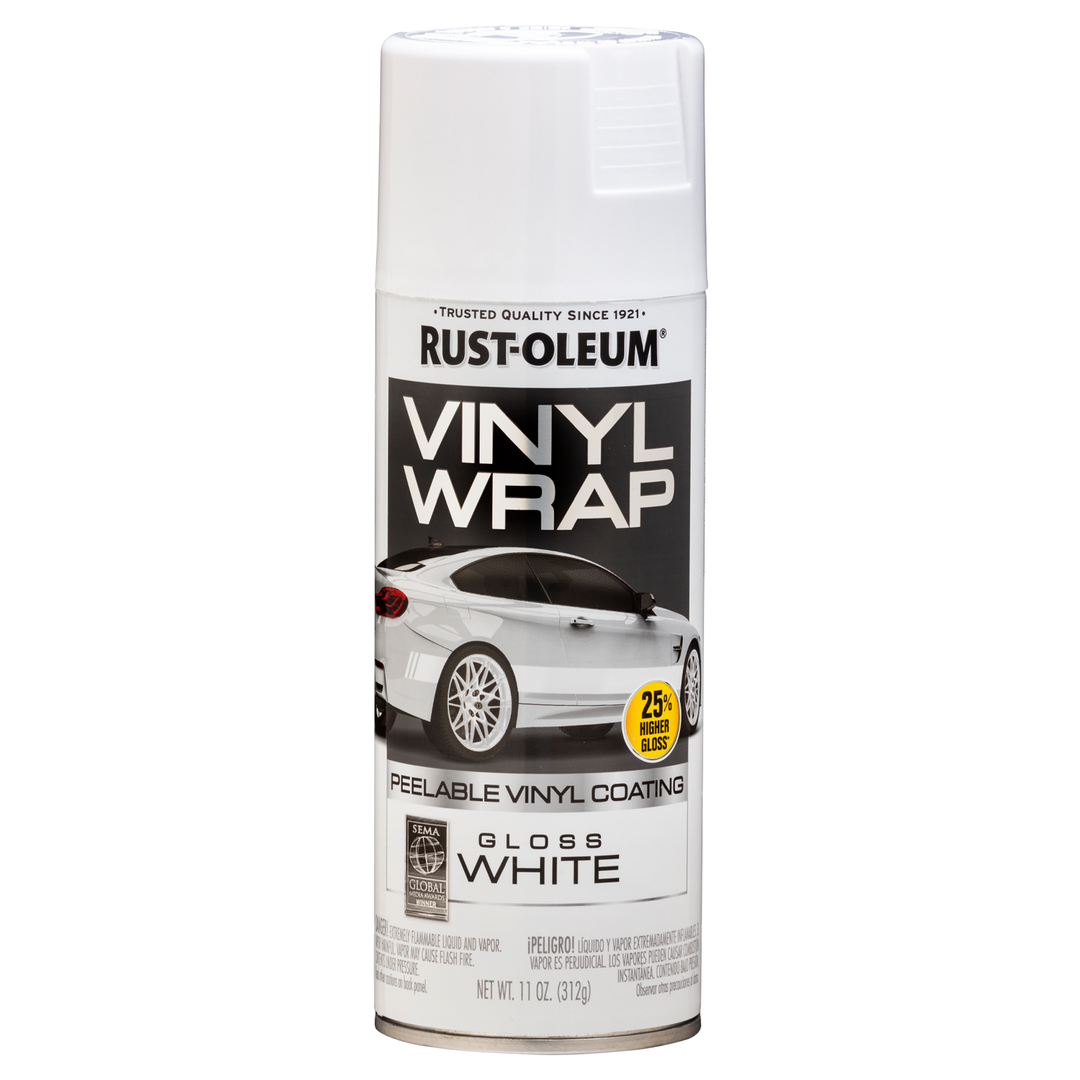 Image of Rust-Oleum Automotive Vinyl Wrap in its packaging, featuring a sleek and durable vinyl film designed for automotive customization and protection.