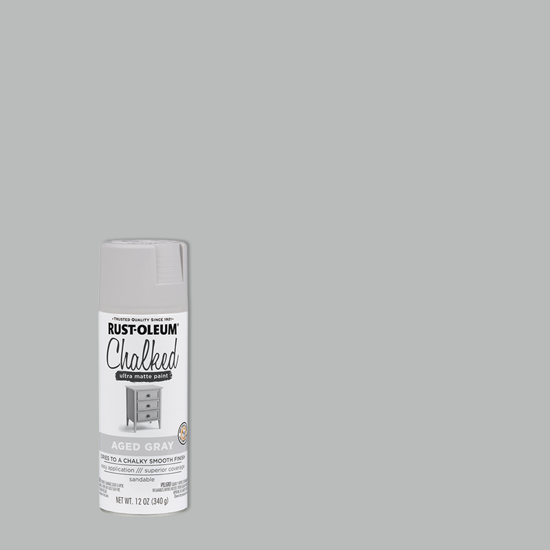 Rust-Oleum Chalked Ultra Matte Paint in a can, showcasing its smooth and velvety finish, ideal for creating a vintage, timeless look on furniture and home decor items.