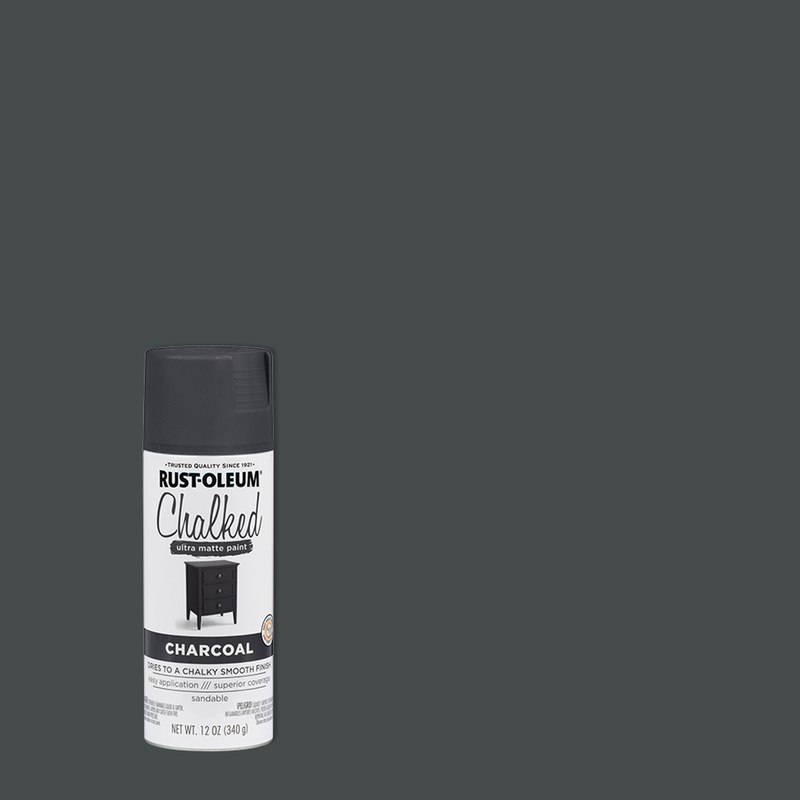 Rust-Oleum Chalked Ultra Matte Paint in a can, showcasing its smooth and velvety finish, ideal for creating a vintage, timeless look on furniture and home decor items.