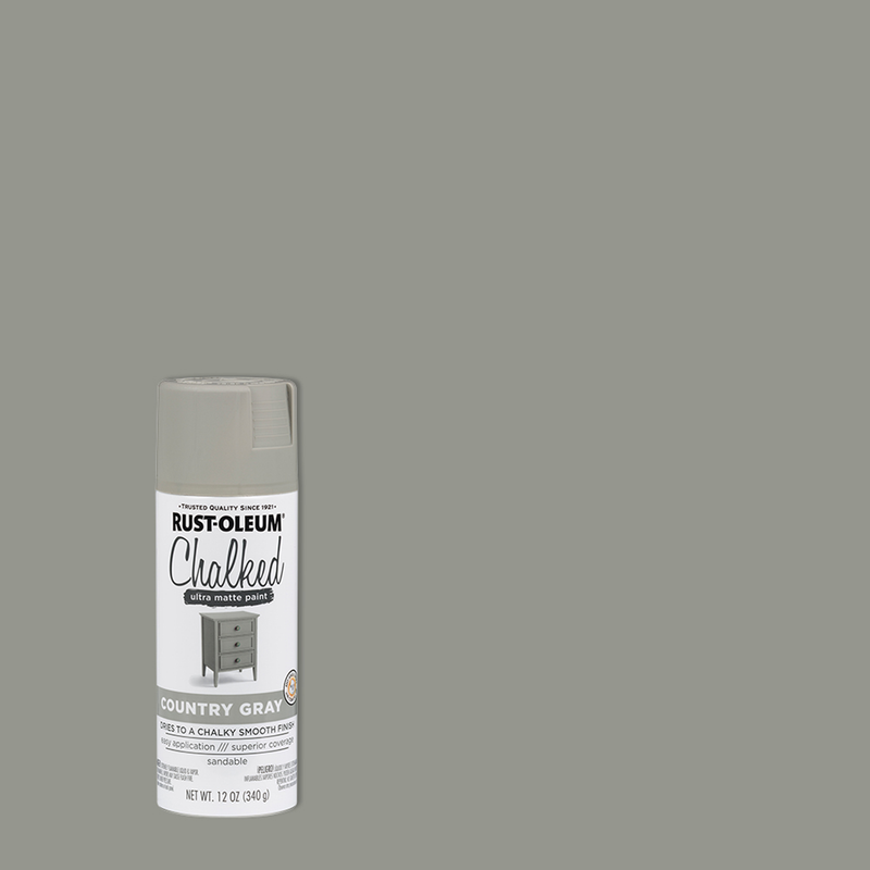 Rust-Oleum Chalked Ultra Matte Paint in a can, showcasing its smooth and velvety finish, ideal for creating a vintage, timeless look on furniture and home decor items.