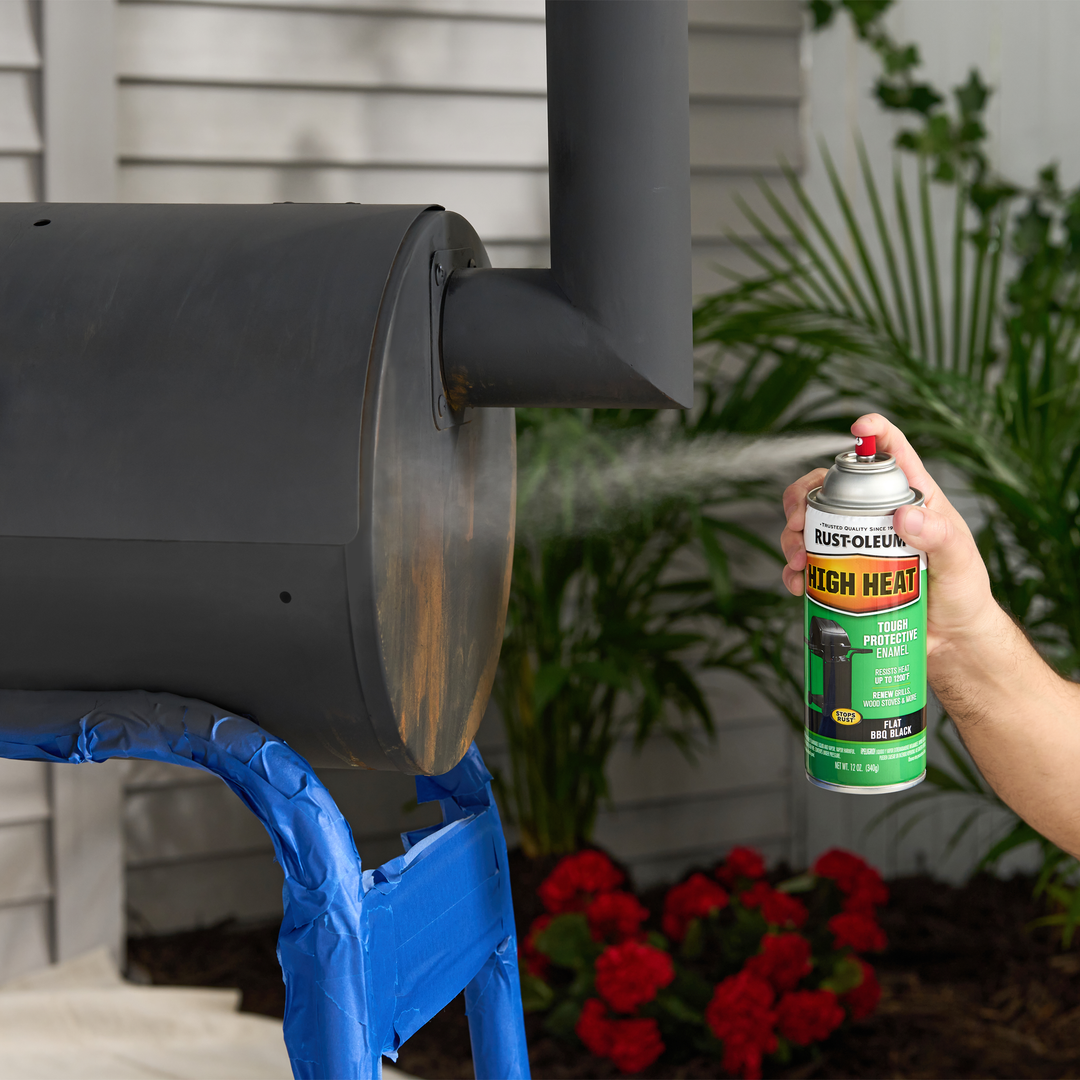 Rust-Oleum High Heat Spray Paint can, ideal for high temperature surfaces.