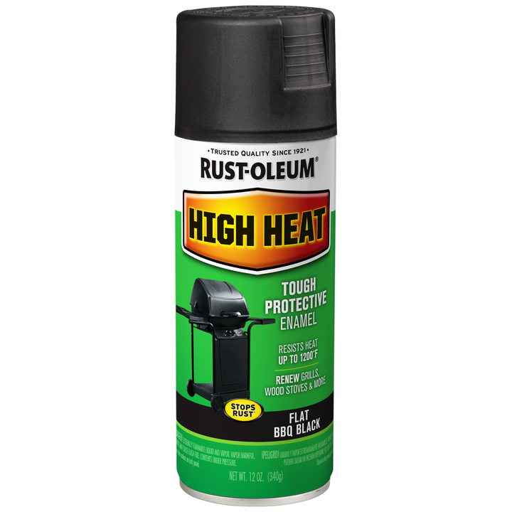 Rust-Oleum High Heat Spray Paint can, ideal for high temperature surfaces.