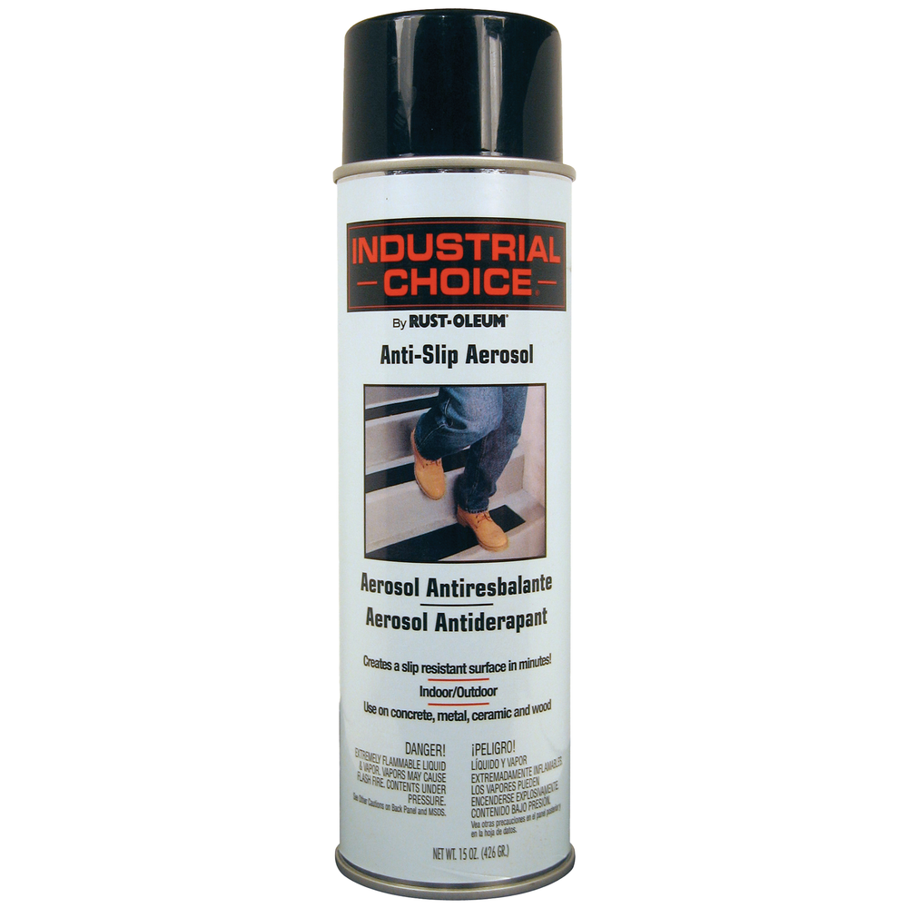 Rust-Oleum Industrial Choice AS2100 System Anti-Slip Spray Paint can, Black