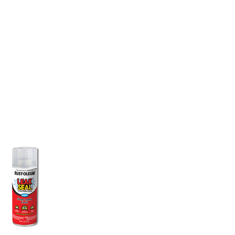 Rust-Oleum LeakSeal Spray Can - Clear, Flexible Rubber Coating for Leak Repair and Waterproofing