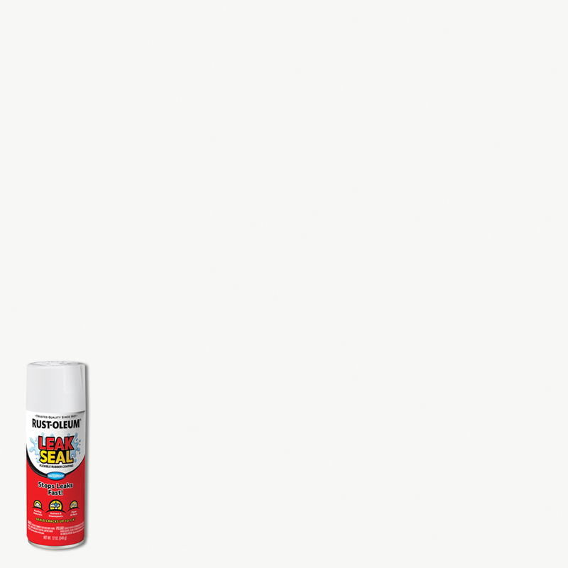 Rust-Oleum LeakSeal Spray Can - White, Flexible Rubber Coating for Leak Repair and Waterproofing