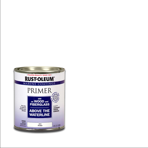 Rust-Oleum Marine Coatings Wood & Fiberglass Primer with color swatch