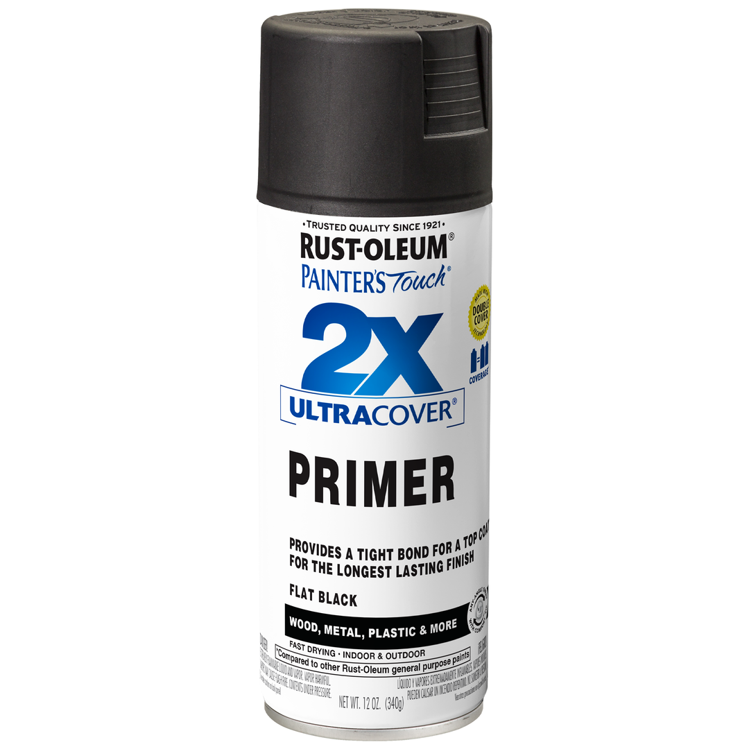 Rust-Oleum Painter's Touch 2X Ultra Cover Primer Spray can, white background