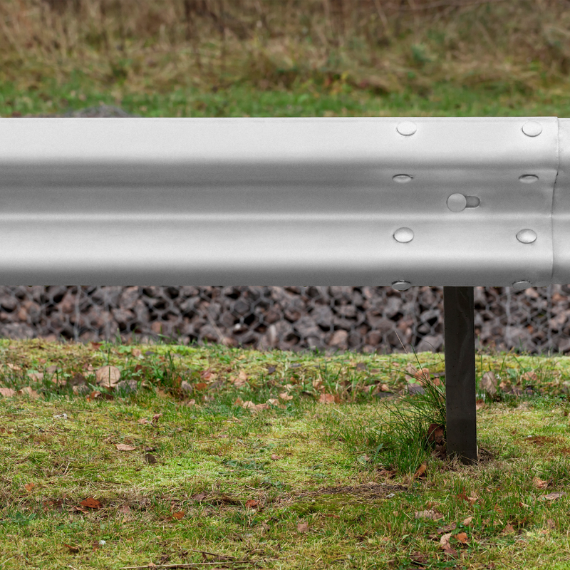 Rust-Oleum Professional Galvanizing Compound Spray Application on Guard Rail