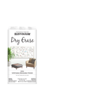 Image of Rust-Oleum Specialty Dry Erase Brush-On Paint Kit, showcasing the paint can, brush, and application instructions.