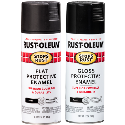 Rust-Oleum Stops Rust Protective Enamel Spray Paint - Durable and weather-resistant enamel spray paint for protecting and beautifying various surfaces.
