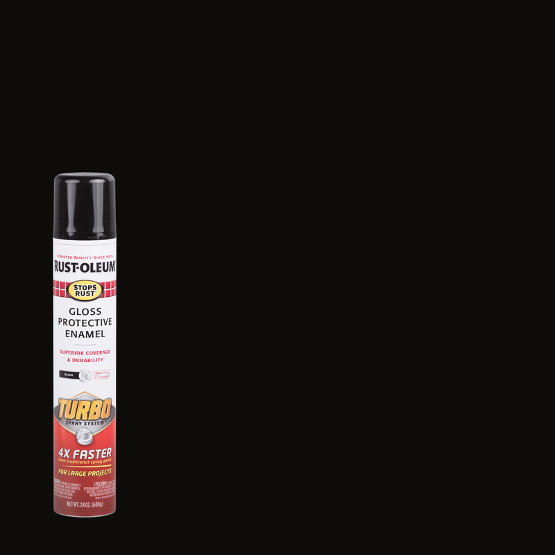 Rust-Oleum Stops Rust Protective Enamel with Turbo Spray System - High-performance spray paint offering superior protection against rust and corrosion, ideal for metal surfaces.