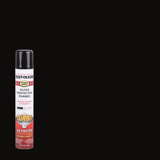 Rust-Oleum Stops Rust Protective Enamel with Turbo Spray System - High-performance spray paint offering superior protection against rust and corrosion, ideal for metal surfaces.
