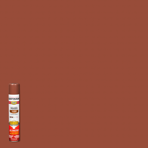 Rust-Oleum Stops Rust Rusty Metal Primer with Turbo Spray System in use, showing its powerful spray action and excellent coverage on rusty metal surfaces.