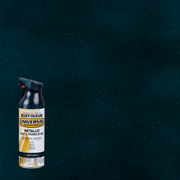 Rust-Oleum Universal Premium Metallic Spray Paint, versatile for any surface, featuring a durable, high-gloss finish.