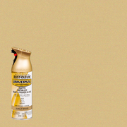 Rust-Oleum Universal Premium Metallic Spray Paint, versatile for any surface, featuring a durable, high-gloss finish.