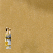Rust-Oleum Universal Premium Metallic Spray Paint, versatile for any surface, featuring a durable, high-gloss finish.