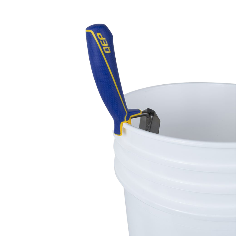 QEP Comfort Grip Margin Trowel using Bucket Hook
