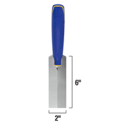 QEP Comfort Grip Margin Trowel Top View with Dimensions