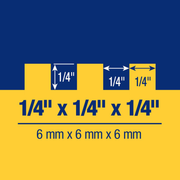 QEP Comfort Grip Stainless Steel Square Notch Trowel, 1/4" x 1/4" x 1/4"